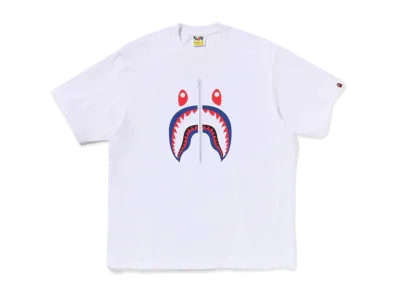 A BATHING APE Shark Tee JAPAN "White"
