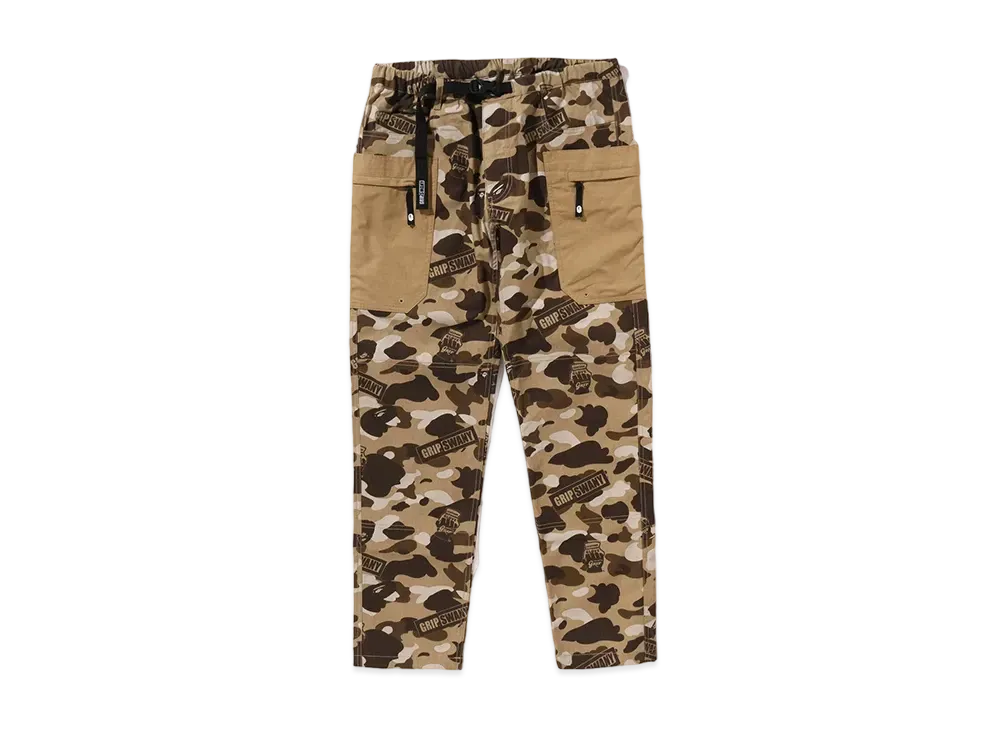 A BATHING APE x GRIP SWANY Camo Fireproof Camp Pants "Beige"