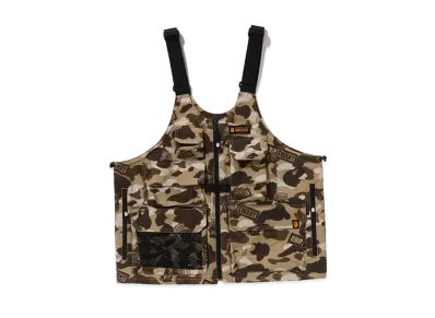 A BATHING APE x GRIP SWANY Camo Fireproof Gear Bag Vest "Beige"