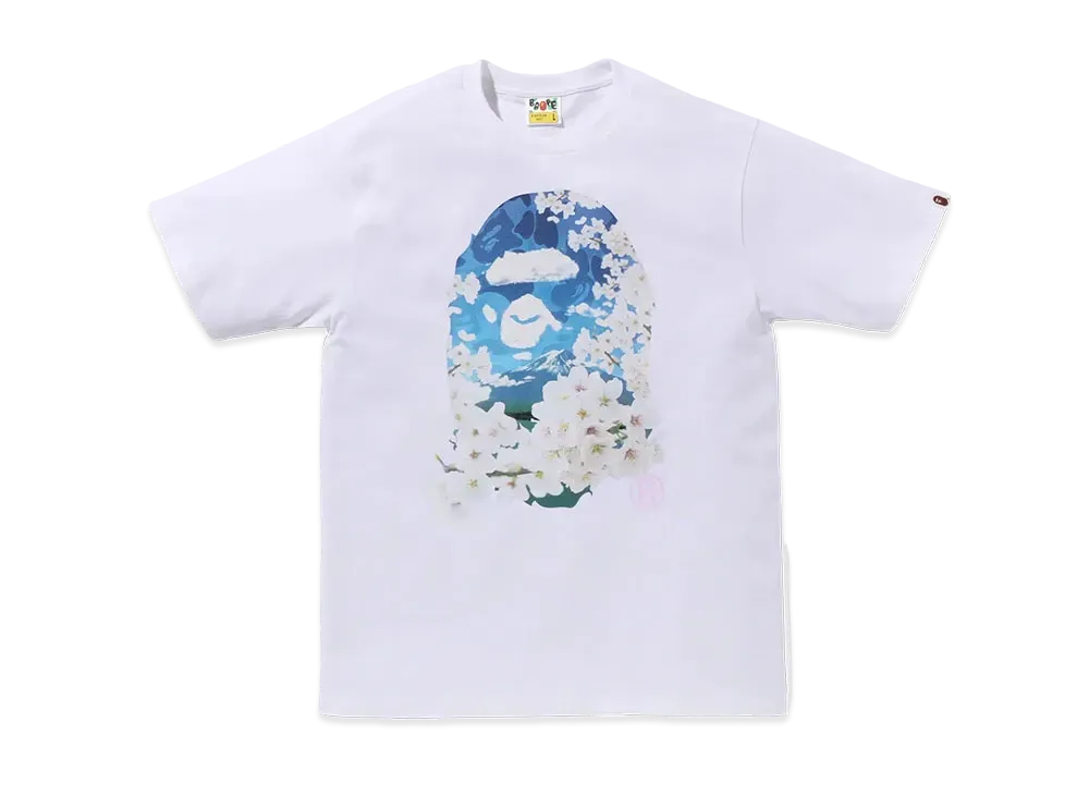 A BATHING APE Sakura College Tee "White"