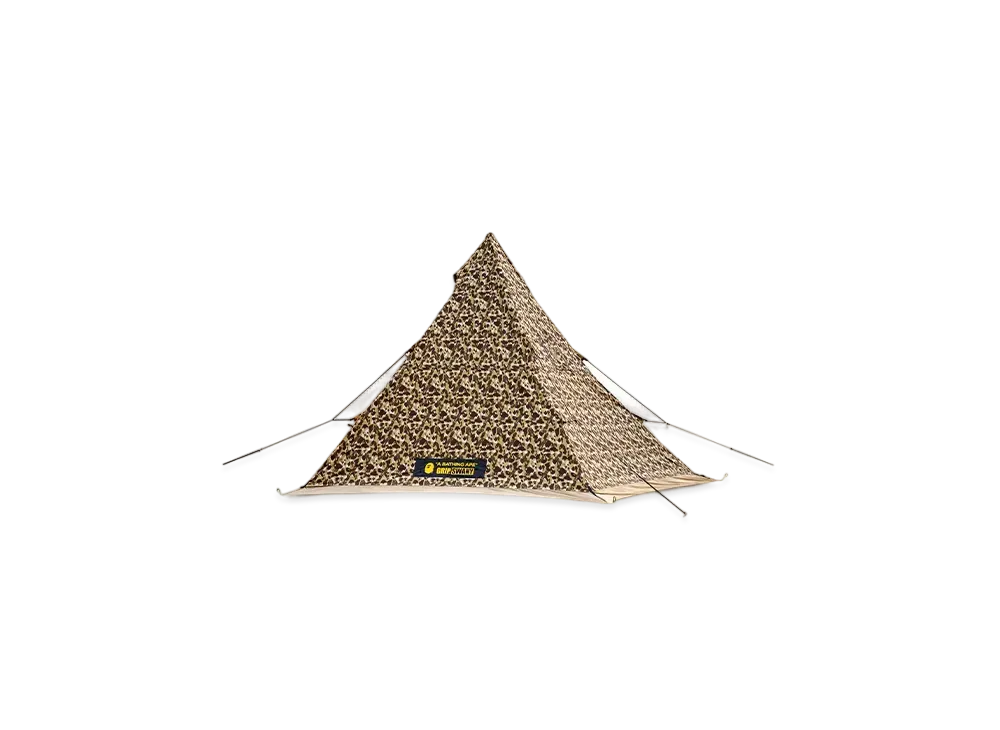 A BATHING APE x GRIP SWANY Camo Fireproof Mother Tent "Beige"