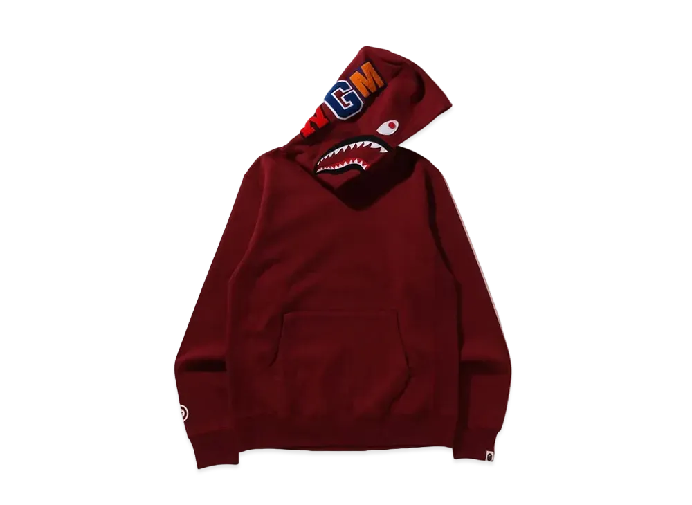 A BATHING APE Shark Pullover Hoodie "Burgundy"