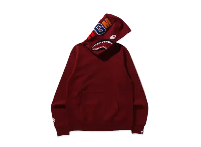 A BATHING APE Shark Pullover Hoodie "Burgundy"