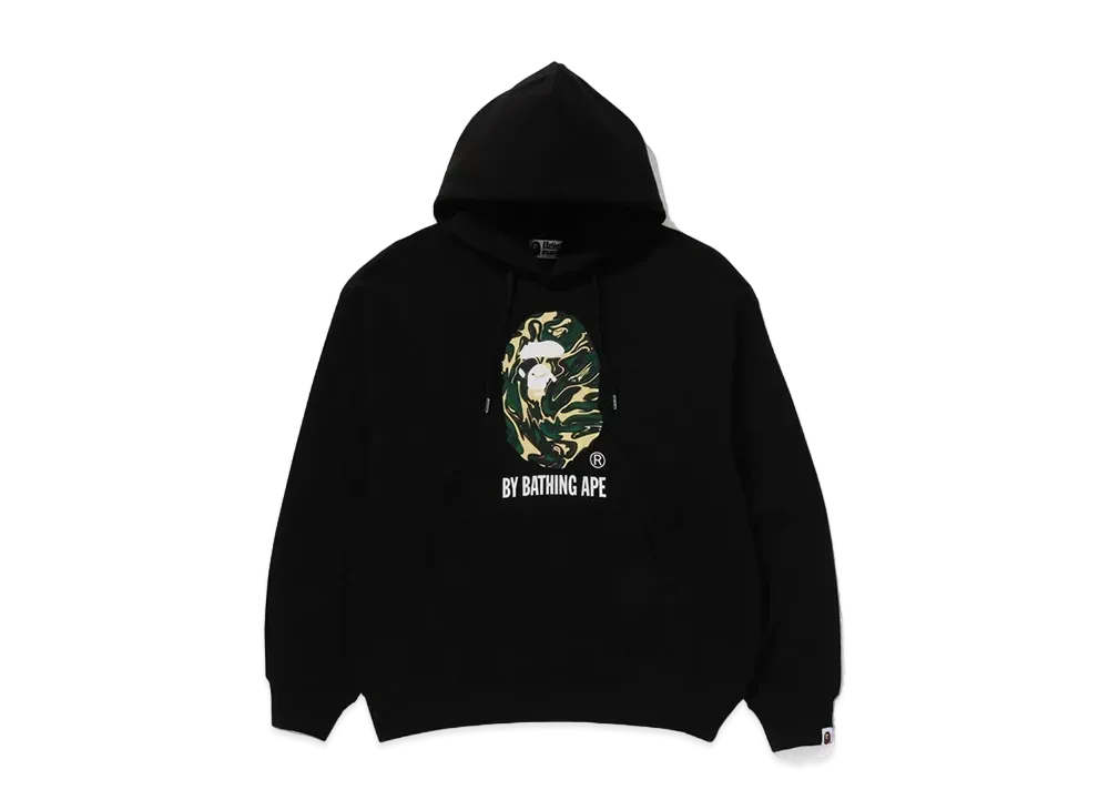 A BATHING APE Marbling Camo By Bathing Ape Relaxed Fit Pullover Hoodie "Black"
