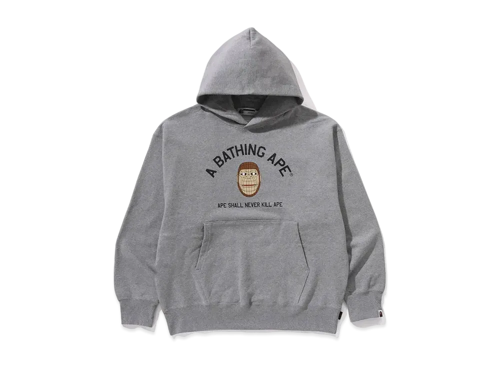 A BATHING APE Polygon Relaxed Fit Pullover Hoodie "Gray"