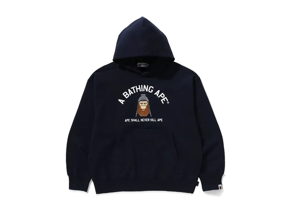 A BATHING APE Polygon Relaxed Fit Pullover Hoodie "Navy"
