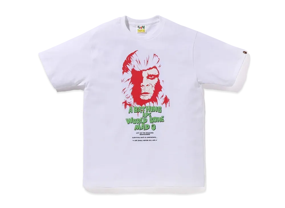 A BATHING APE Horror Tee #1 "White"
