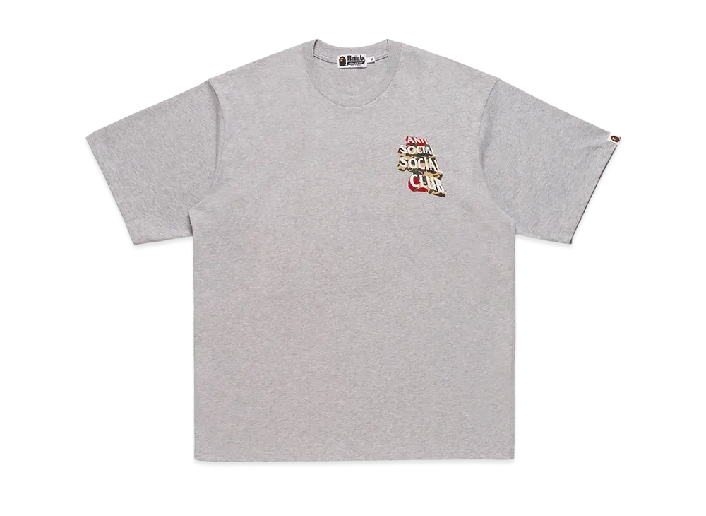 A BATHING APE x ANTI SOCIAL SOCIAL CLUB Assc Tee #2 "Gray"