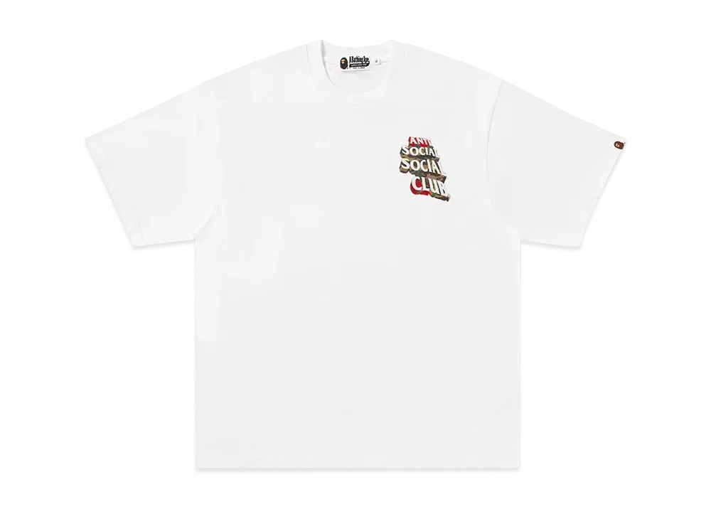 A BATHING APE x ANTI SOCIAL SOCIAL CLUB Assc Tee #2 "White"