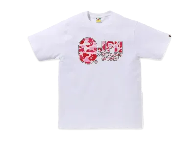 A BATHING APE Abc Camo Jpn Katakana Tee "White"