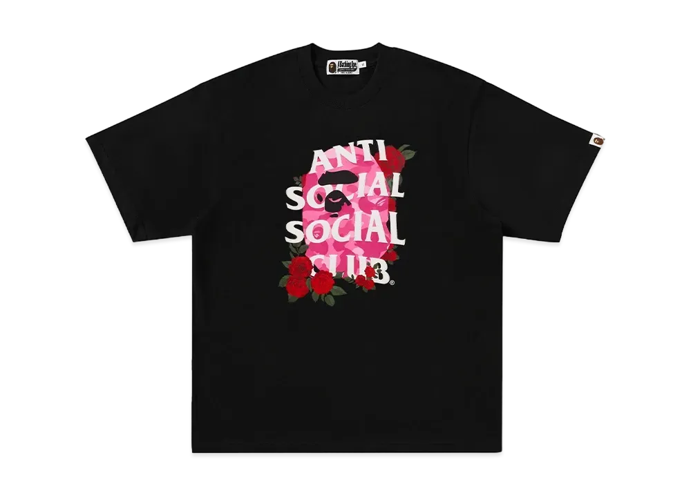 A BATHING APE x ANTI SOCIAL SOCIAL CLUB Assc Tee #1 "Black"