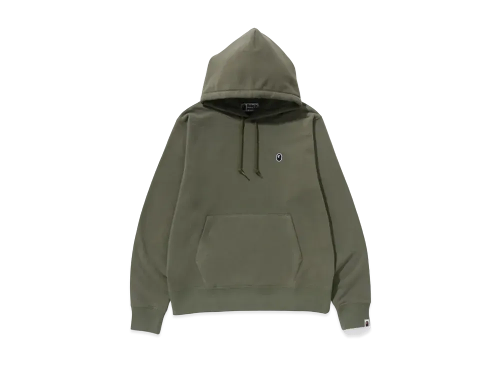A BATHING APE Ape Head One Point Pullover Hoodie M "Olive"