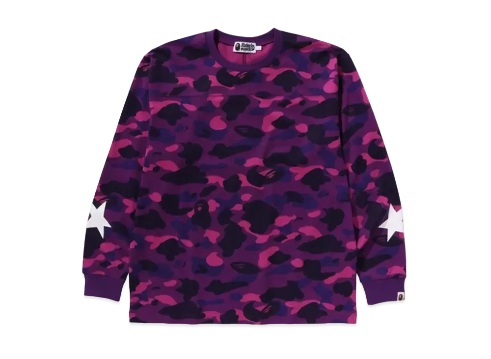 A BATHING APE Color Camo Relaxed Fit/S Tee "Purple"