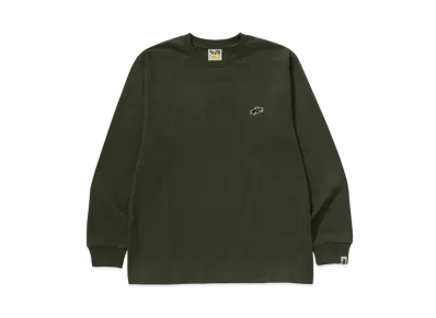 A BATHING APE Sta One Point Ls Tee "Olive"