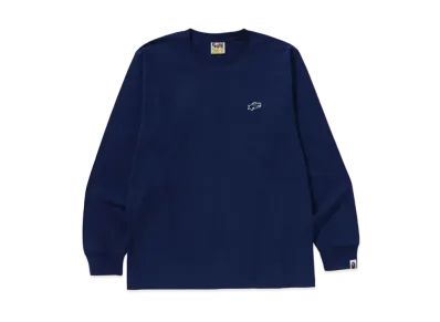 A BATHING APE Sta One Point Ls Tee "Navy"
