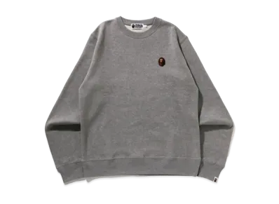 A BATHING APE One Point Crewneck Sweatshirt "Gray"
