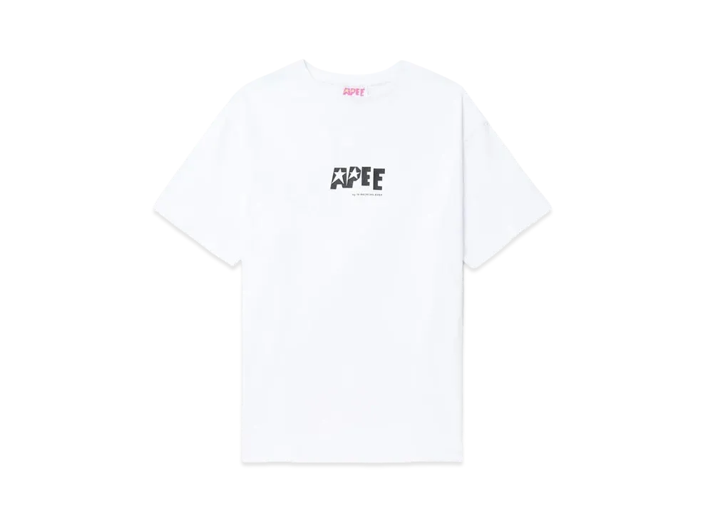 A BATHING APE Graphic Oversized Tee "White"