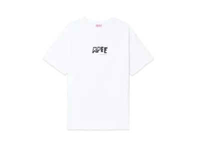 A BATHING APE Graphic Oversized Tee "White"