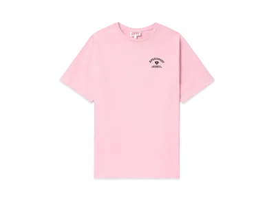 A BATHING APE Bow Graphic Slit Tunic Tee "Pink"