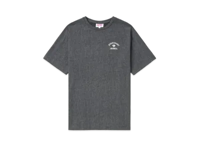 A BATHING APE Bow Graphic Slit Tunic Tee "Charcoal"
