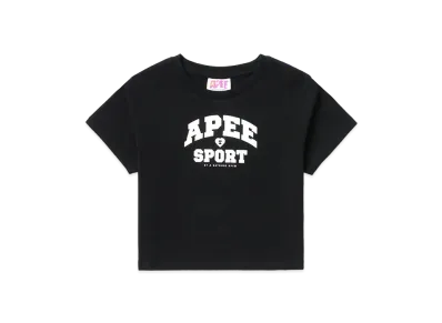 A BATHING APE College Slim Cut Tee "Black"