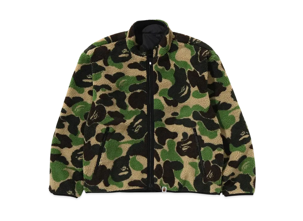 A BATHING APE ABC Camo Boa Ripstop Reversible Jacket "Green"
