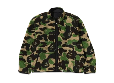 A BATHING APE ABC Camo Boa Ripstop Reversible Jacket "Green"