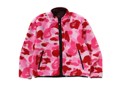 A BATHING APE ABC Camo Boa Ripstop Reversible Jacket "Pink"