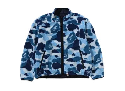 A BATHING APE ABC Camo Boa Ripstop Reversible Jacket "Blue"