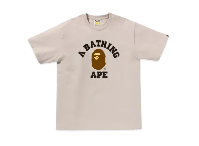 A BATHING APE College Tee "Beige"