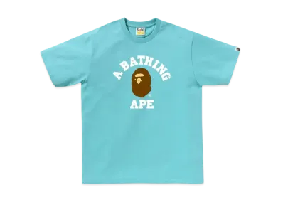 A BATHING APE College Tee "Blue"