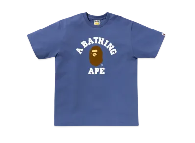 A BATHING APE College Tee "Navy"
