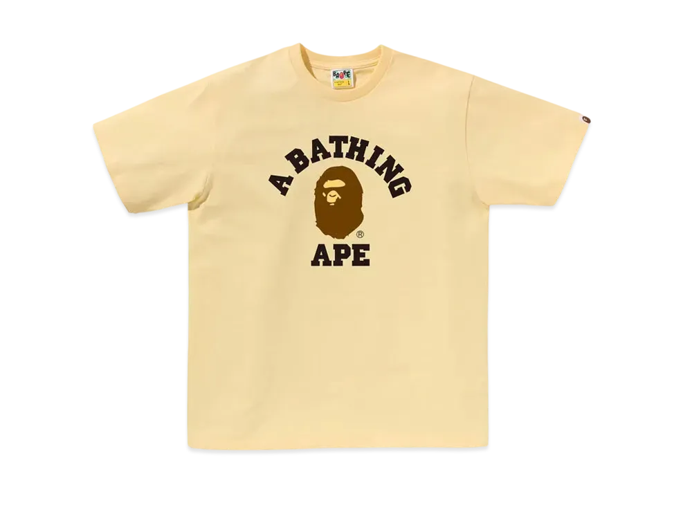 A BATHING APE College Tee "Yellow"