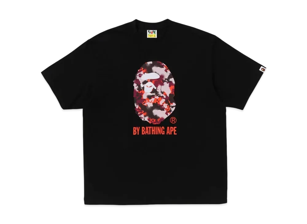 A BATHING APE Map Camo By Bathing Ape Relaxed Fit Tee "Black"