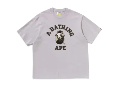 A BATHING APE Map Camo College Relaxed Fit Tee "Gray"