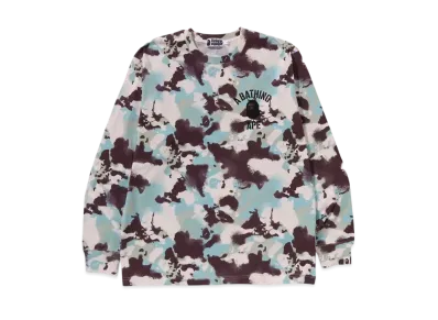 A BATHING APE Map Camo Relaxed Fit LS Tee "Multi"