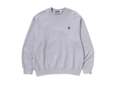 A BATHING APE One Point Relax Fit Crewneck Sweatshirt "Gray"