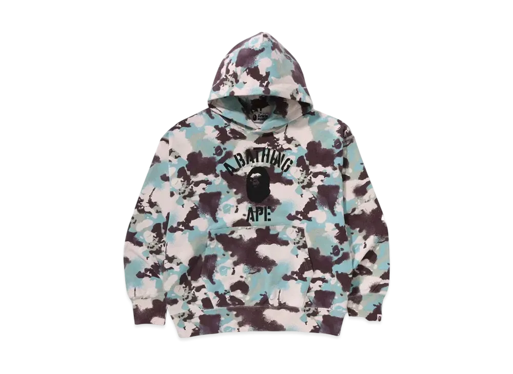 A BATHING APE Map Camo Pullover Hoodie "Multi"