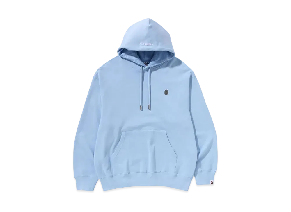 A BATHING APE One Point Relaxed Pullover Hoodie "Sax"
