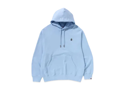 A BATHING APE One Point Relaxed Pullover Hoodie "Sax"