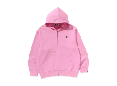 A BATHING APE One Point Relaxed Fit Zip Hoodie "Pink"