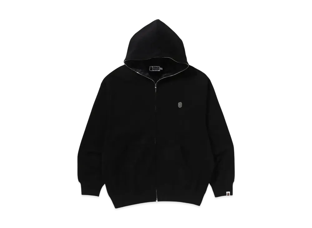 A BATHING APE One Point Relaxed Fit Zip Hoodie "Black"