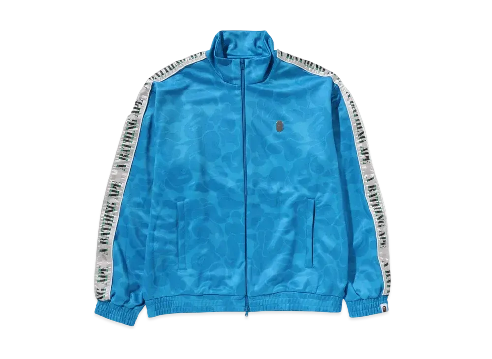 A BATHING APE Solid Camo One Point Track Jacket "Blue"