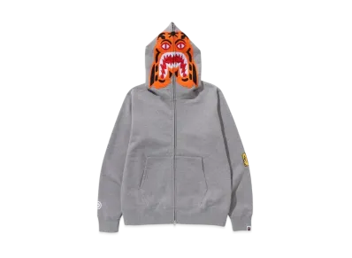 A BATHING APE Tiger Full Zip Hoodie "Gray"
