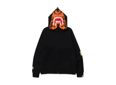 A BATHING APE Tiger Full Zip Hoodie "Black"