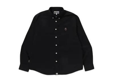 A BATHING APE One Point Oxford LS Shirt "Black"
