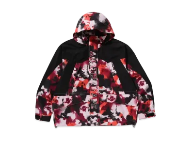 A BATHING APE Map Camo Snowboard Jacket "Red"