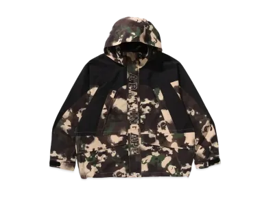 A BATHING APE Map Camo Snowboard Jacket "Green"