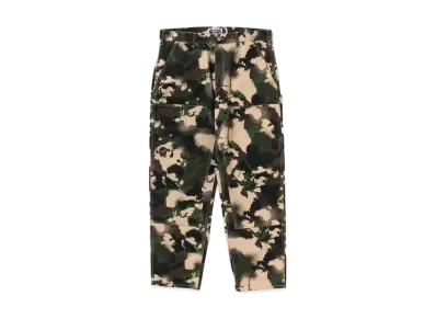 A BATHING APE Map Camo Relaxed Fit Work Pants "Green"