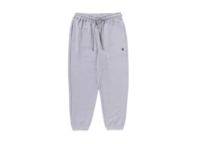 A BATHING APE One Point Relaxed Fit Sweat Pants "Gray"